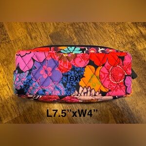Vera Bradley Pink and Purple quilted cosmetic bags